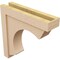 Ekena Millwork 5"W x 20"D x 20"H Thin Emerson Rough Cedar Woodgrain TimberThane Corbel, Primed Tan CORUR05X20X20EMRRCPR - alternate 6